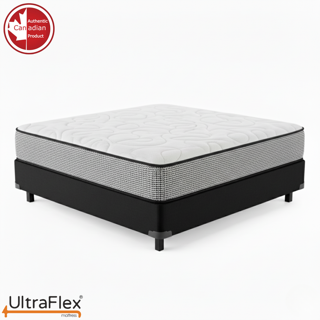 Mattress with UltraFlex branding on a white background
