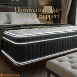UltraFlex Opulence mattress corner highlighted to illustrate edge-to-edge support.