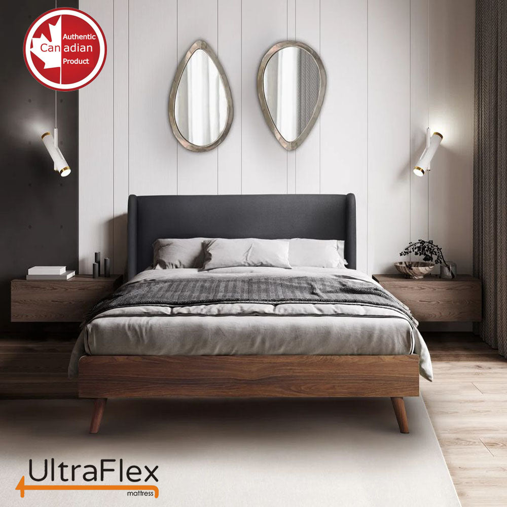 UltraFlex® PARADISE - Natural Heavy Duty Foam Blend, Low Motion Transfer, Comfort+ Quilting, Orthopedic Cool Gel, and Spinal Posture Support Eco-Friendly Mattress (Made in Canada)