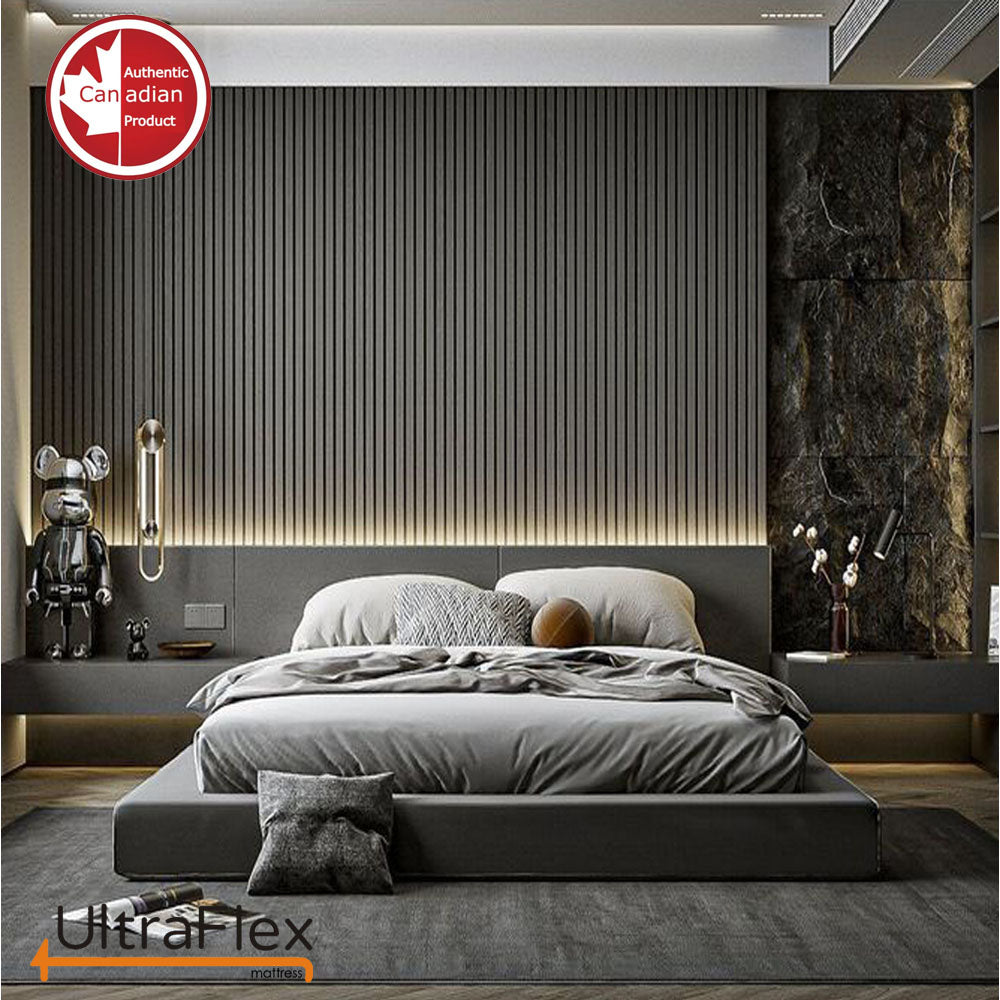 UltraFlex® REVIVE- Hybrid 12” Breathable Pillowtop, Spinal Support HDcoils, Luxury Hypoallergic Foam Encasement, Pressure Relieving Mattress (Made in Canada) - With Waterproof Mattress Protector