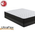 Alternate corner view of the UltraFlex Purity mattress and foundation.