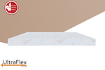 Side view of the UltraFlex EcoZen mattress against a beige-and-white background.