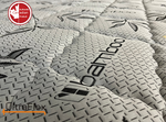 Close-up of the UltraFlex DreamEasy quilted bamboo-patterned mattress fabric.