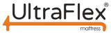 UltraFlex® Mattress logo with an orange bed outline.