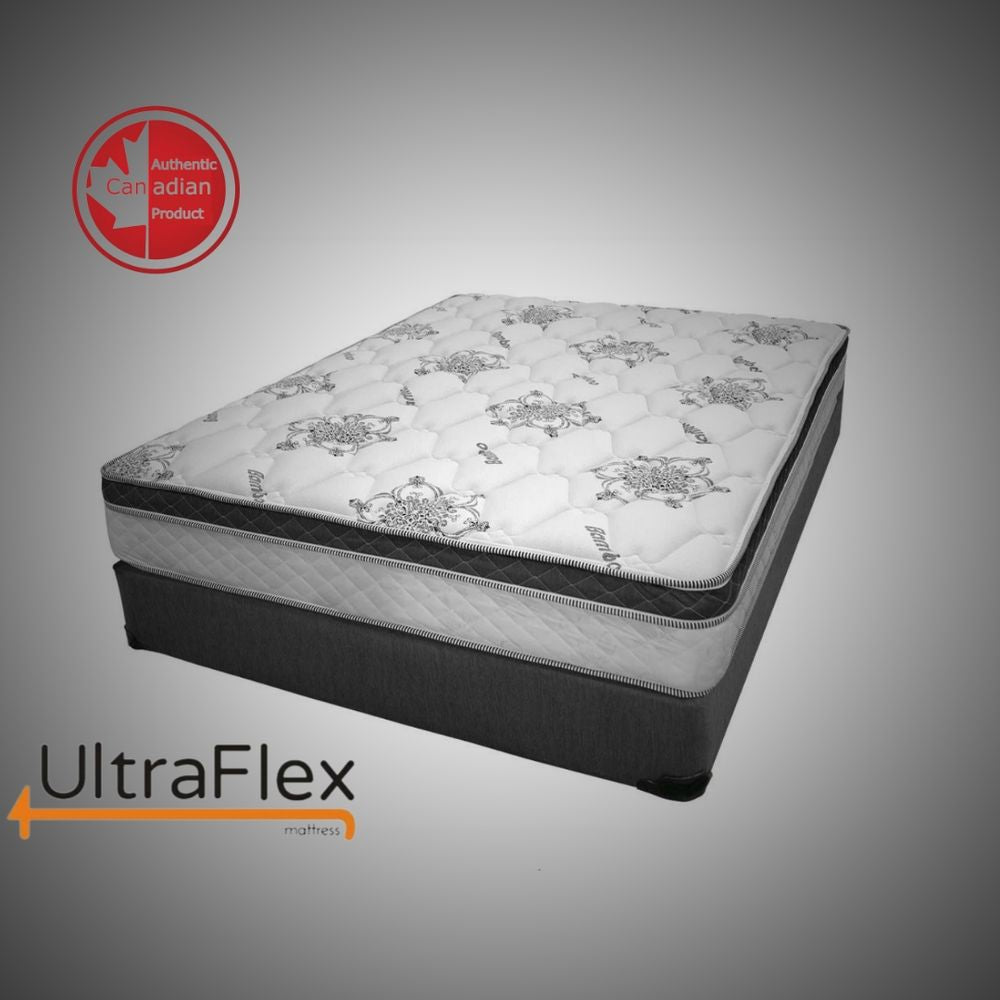 UltraFlex® TRINITY 12"  Orthopedic Eurotop Hybrid Pocket Coil Gel Infused Premium Foam, Medium Plush Eco-friendly Mattress (Made in Canada)