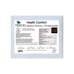 Health Comfort Tencel mattress protector packaging and product information label.